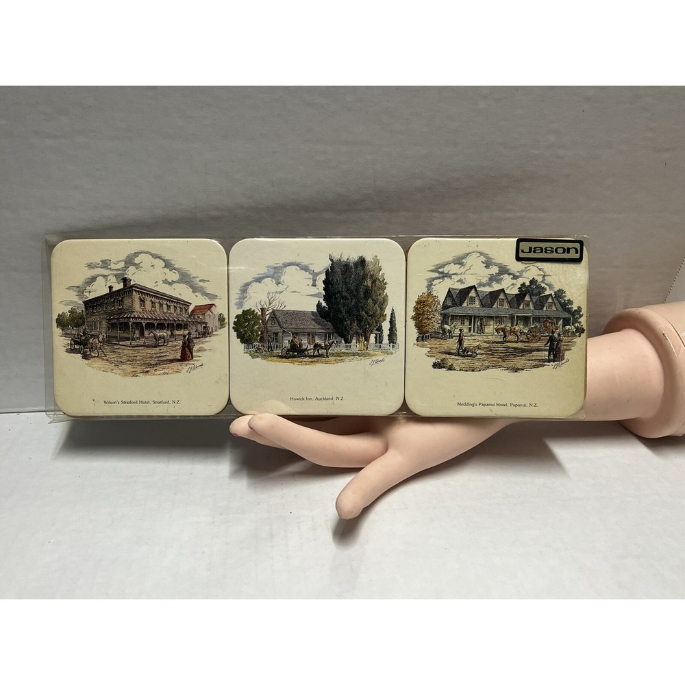 Drink Coasters‎ New Zealand Set of 6 Places Travel Memorabilia Jasón Brand - Picture 9 of 9